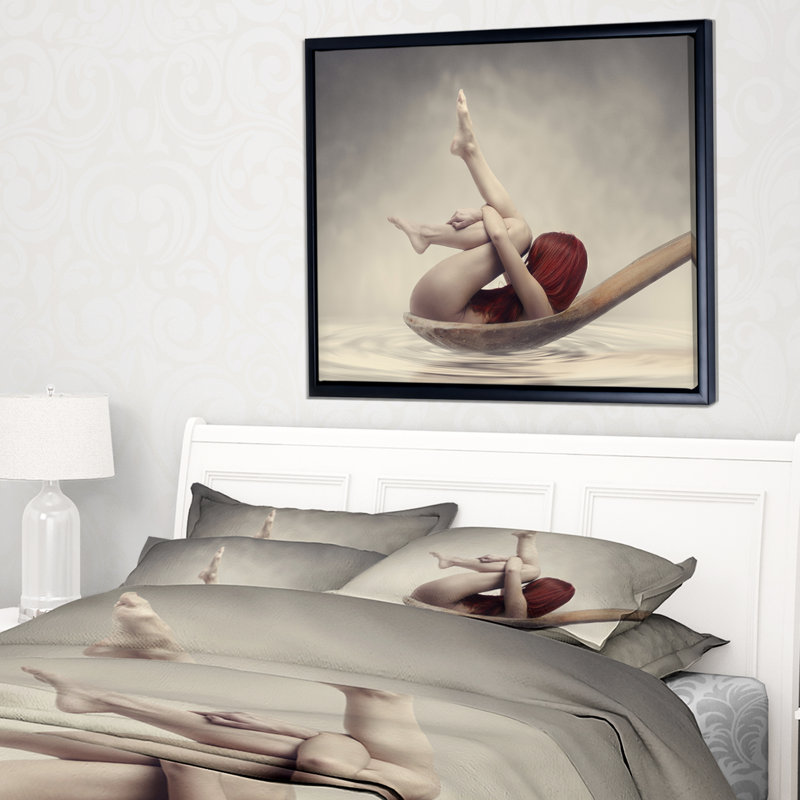 «Beauty Bath», reproduction d'impression, H 30 po x l 40 po x P 1,5 po, Toile avec cadre flottant