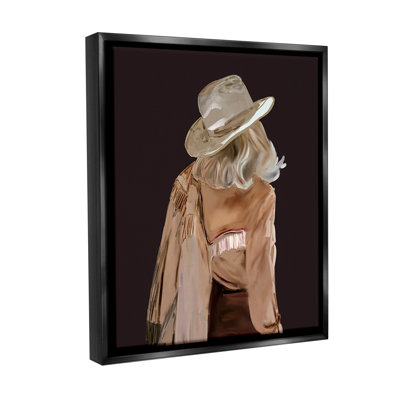«Abstract Southwestern Cowgirl Floater Frame» par Amelia Noyes sur toile