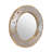 MANGO WOOD  / ALUMINIUM FITTED  ROUND MIRROR