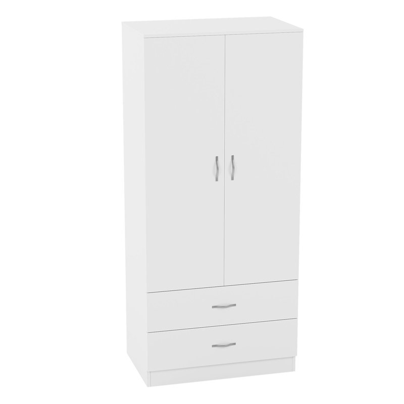 Maybery MDF & Particleboard Wardrobe, White