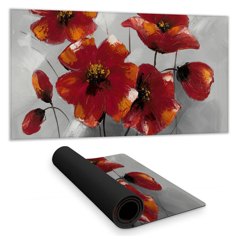 Anemone flowers - 15.75"x31.50" Desk mat