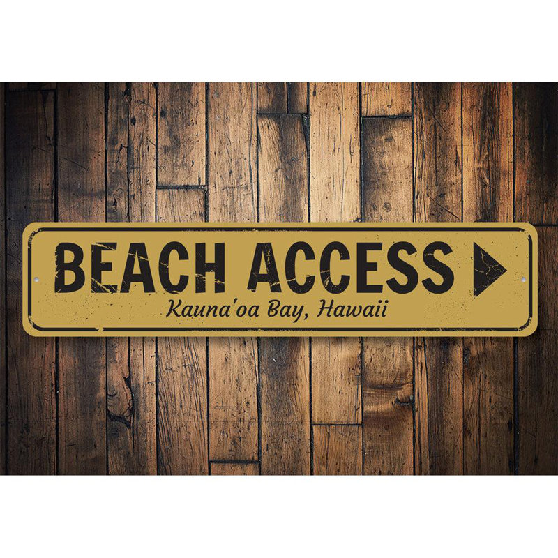 Panneau de plage en aluminium, H 4 po x l 18 po x P 0,04 po, Oui