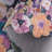 Floral rug wool/cotton hand tufted Garden in Gray/Pink-97707216