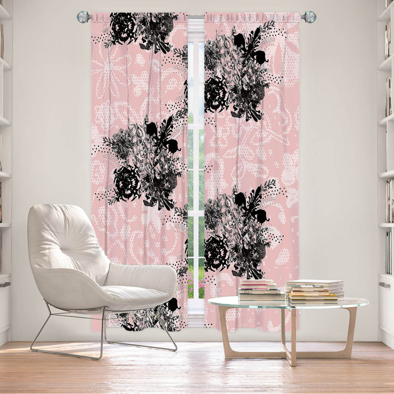 Ensemble de rideaux en polyester 2 pièces Nibbets, L 20 po x L 52 po