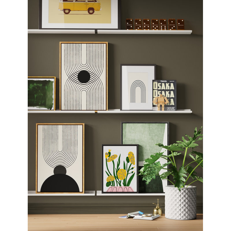 Daizah 4 Piece Picture Ledge Wall Shelf, White