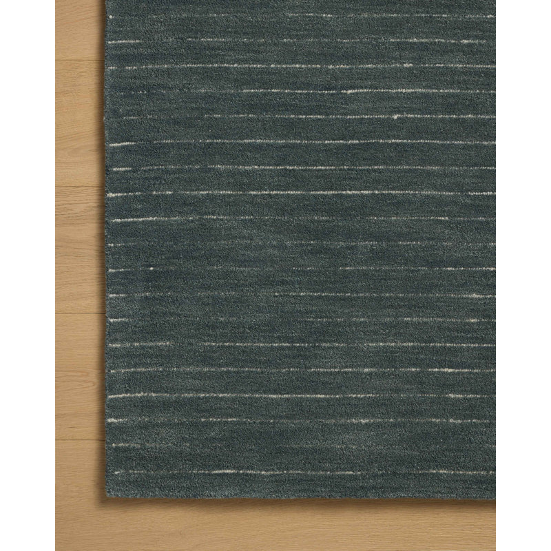 Tapis Chris Loves Julia x Loloi Henry, Carré 1 pi 6 po, Denim / ivoire