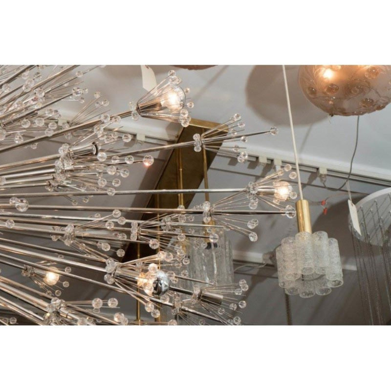 Lustre Starburst, Givré, H 10 po x l 16 po x P 16 po