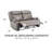 Delroy Recline Loveseat Set With Padded Arms And Faux Leather-1289488094