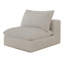 Canapé Cloud, tissu en velours côtelé, sièges profonds, conception à deux couches, coussin amovible, sans assemblage, combinaison de bricolage pour salon, chambre à coucher, salle de conférence, appartement, blanc