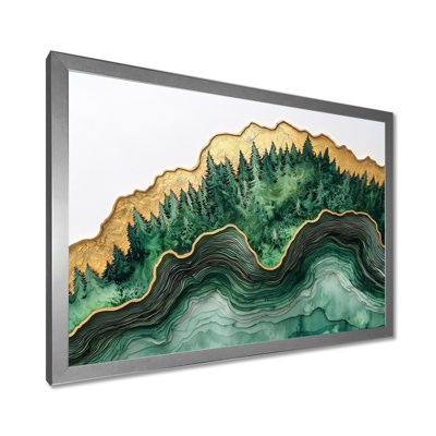 Forest River Of Emerald Crystal II - Forest Wall Art