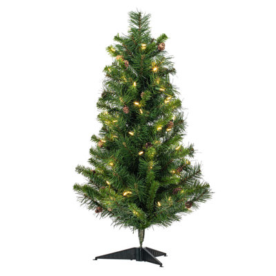Nauman 3' Lighted Pine Christmas Tree