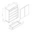 Armoire d'appoint 2 portes Janala