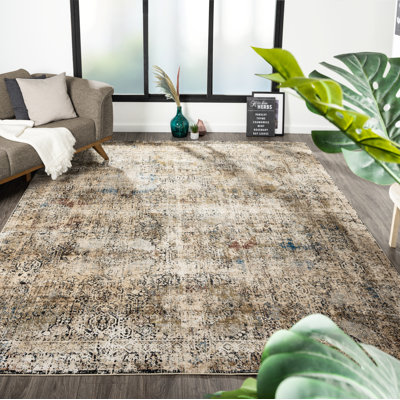 Lydian Area Rug in Earth Tones