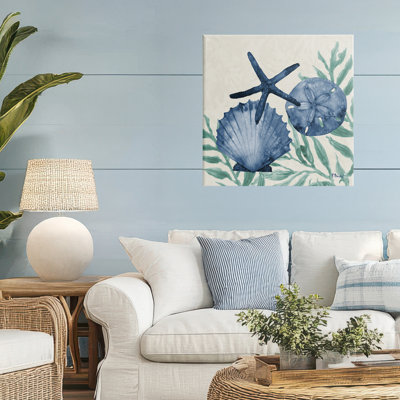 Tampico Shells in Blue Canvas, design by Paul Brent