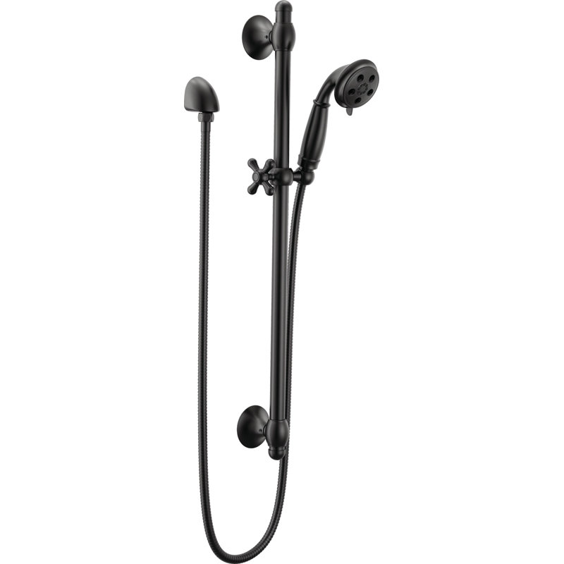 Douche à main à 3 réglages H2Okinetic, Noir mat