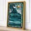Stained Glass Coastal - Wrapped Canvas-726411604-726411607