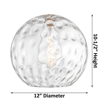 Cindi 1-Light Steel and Glass Single Pendant