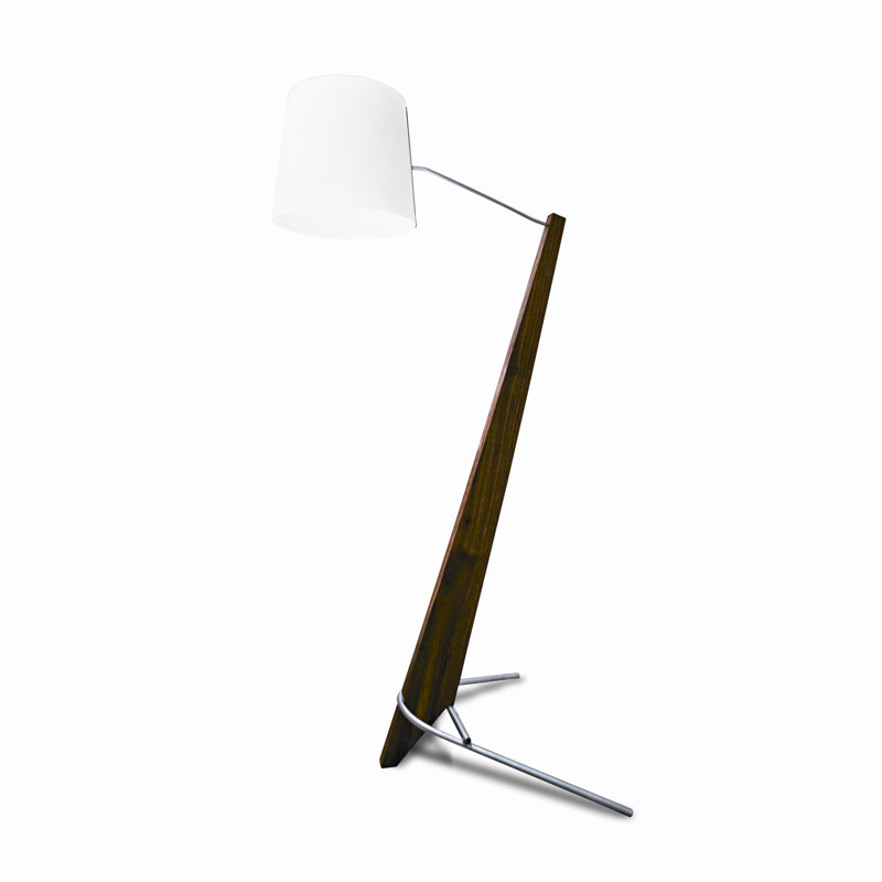 Silva 84'' Novelty Floor Lamp, Dark Stained Walnut