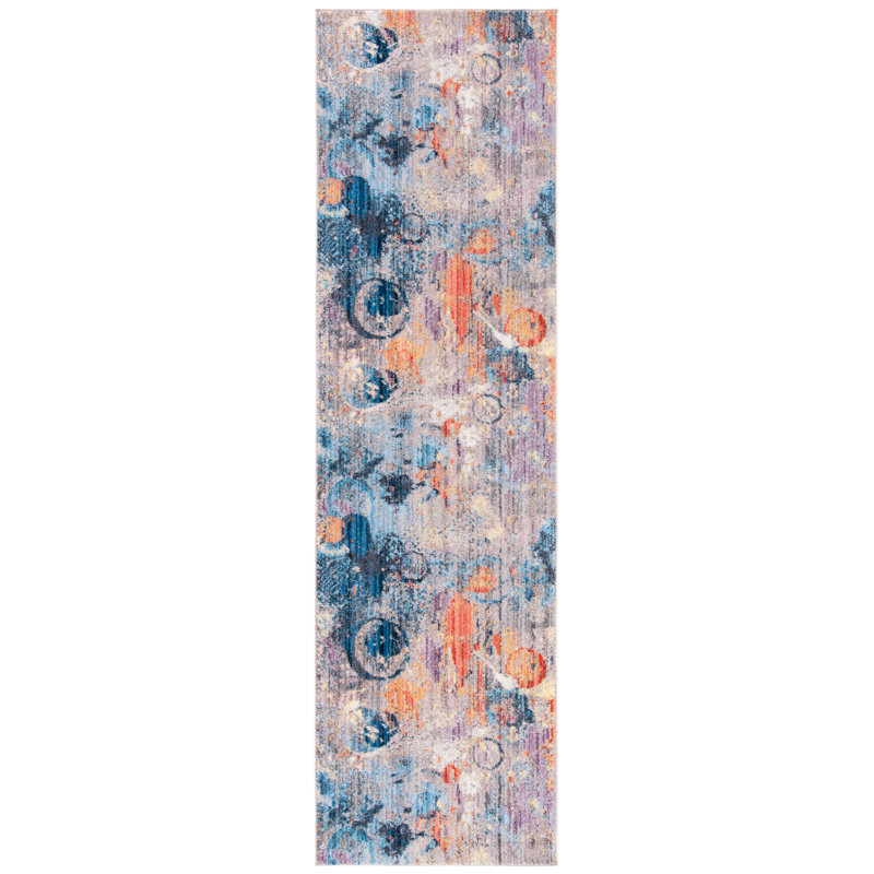 Forest Abstract Hand Woven Area Rug, Runner 69 x 244 cm