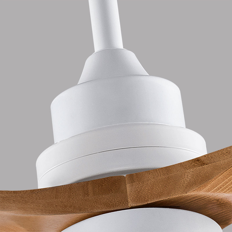 Ventilateur de plafond chaud avec 3 lumières à DEL à intensité variable et 3 lumières à DEL, Blanc, 72 po de largeur