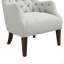 Fauteuil à oreilles capitonné Hannah