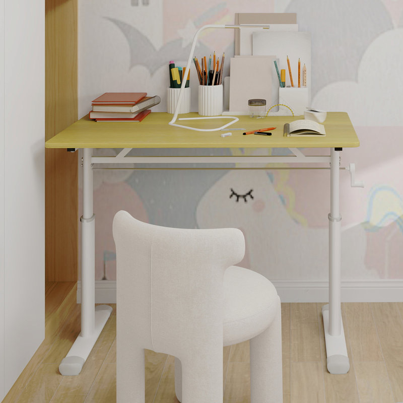 Bureau d'étude réglable pour enfants et adultes - Bureau multifonctionnel réglable en hauteur pour la maison / le bureau, conception compacte