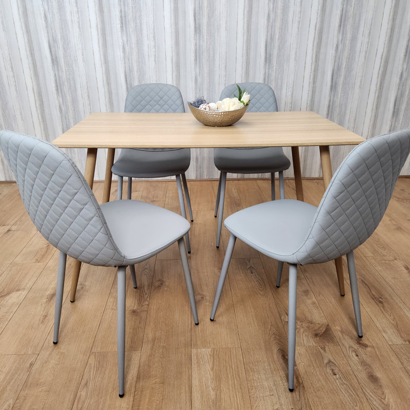 Ankenbaer 4 - Person Dining Set, Grey