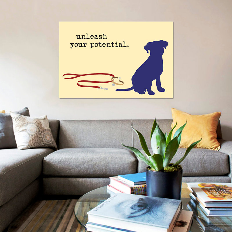 «Unleash Your Potentiel», impression sur toile, H 26 po x l 40 po x P 1,5 po, Toile tendue, Pas de tapis