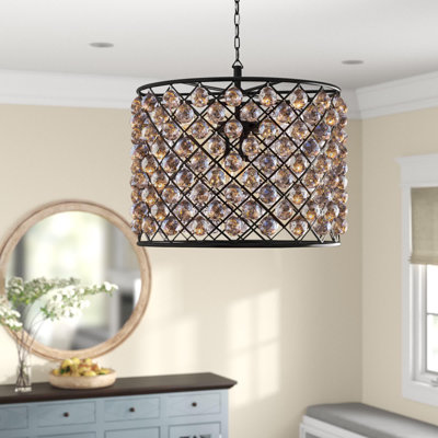 Swinney 8 - Light Dimmable Drum Chandelier