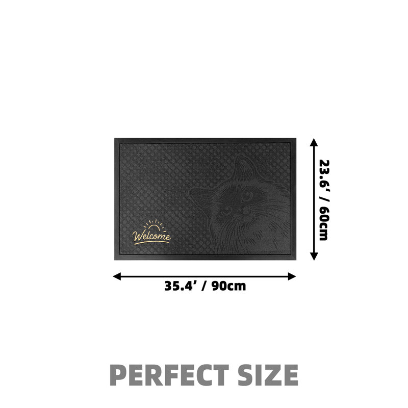 Non-Slip Indoor Doormat, 24" W x 36" L