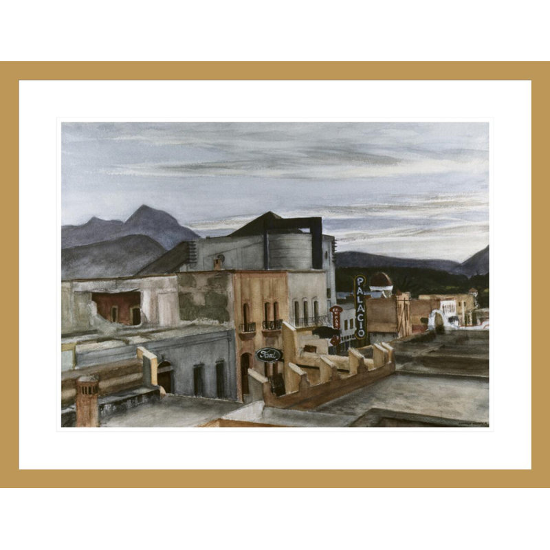 «El Palacio» par Edward Hopper, impression giclée sur cadre, H 22,89 po x l 29,5 po