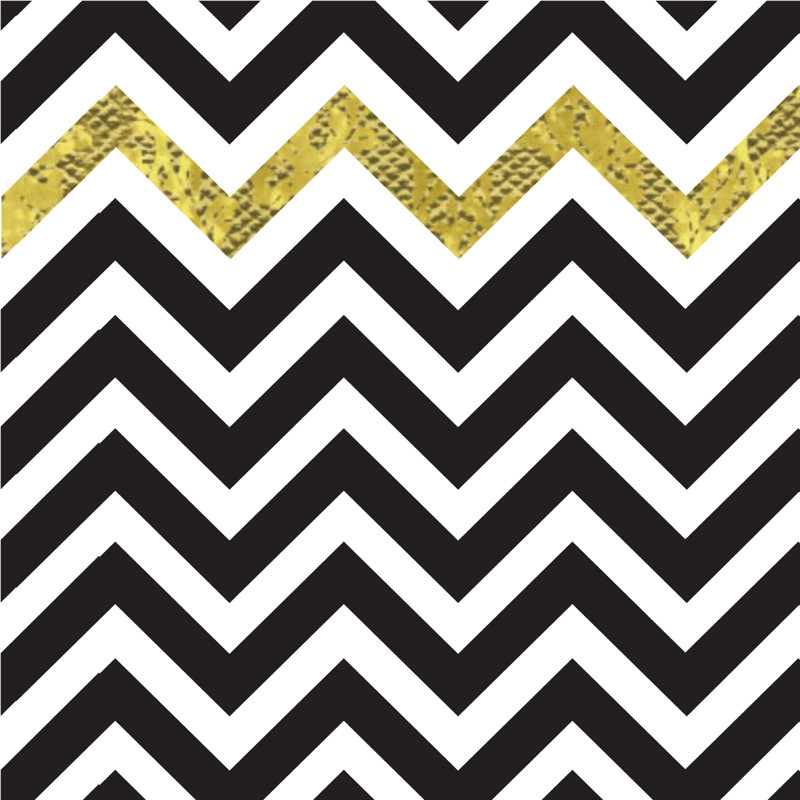 Asher Chevron - Wrapped Canvas Print, 76cm H x 76cm W x 3.8cm D