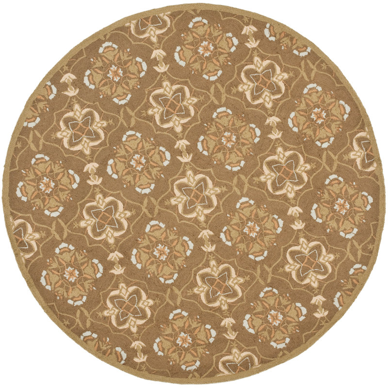 Tapis d'intérieur en laine Hollander, Rond 5 pi 6 po