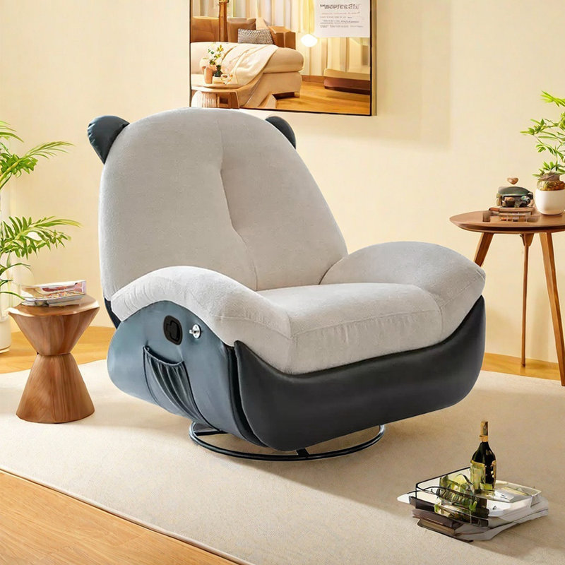 Bear Shape Recliners - 360° Spin, 30° Swing, Tilt