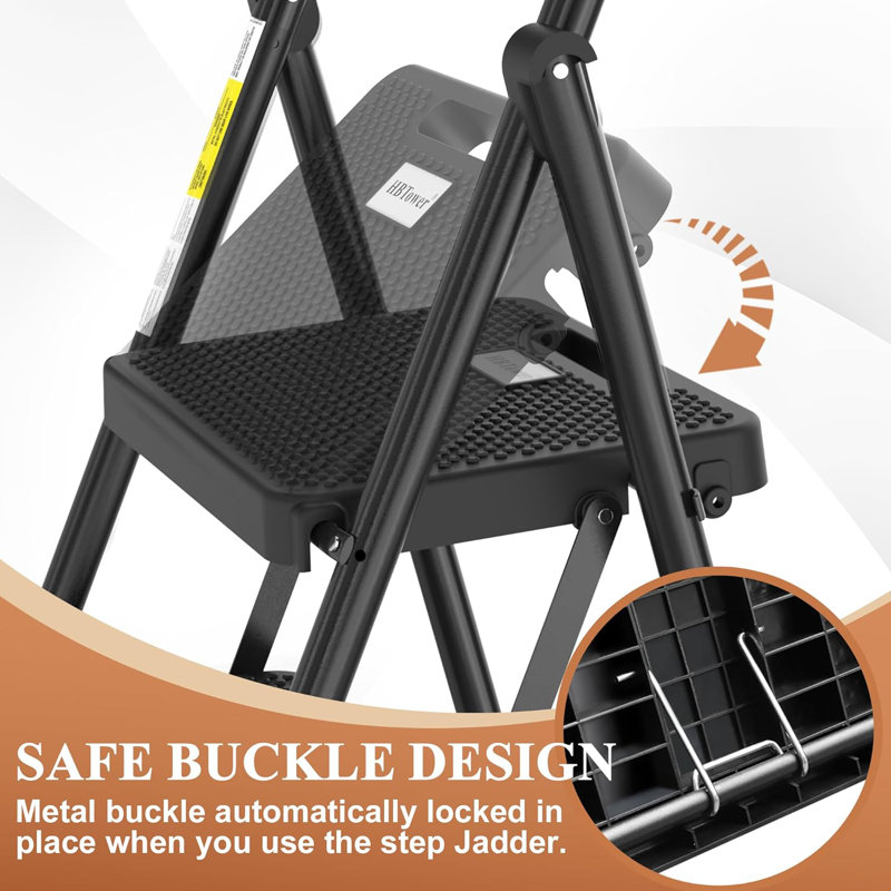 4 - Step Steel Lightweight Folding Step Stool