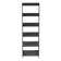 Arjet 5-Tier Ladder Bookshelf - Freestanding Wooden Bookcase Frame with Leaning Look - Shelves