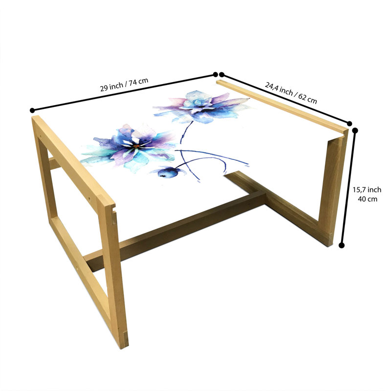 Jahrome Trestle Coffee Table, 40cm H x 74cm W x 62cm D
