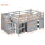 Space Loft Bed In Grey, Full Size, With Solid Wood, 3 Drawers, Retractable Desk Size Grey Storage Shelves, Desk, Wood Construction-1209215533
