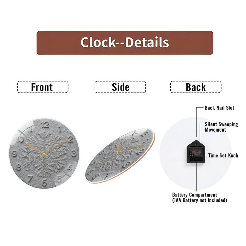 Horloge murale 12 po Frosty