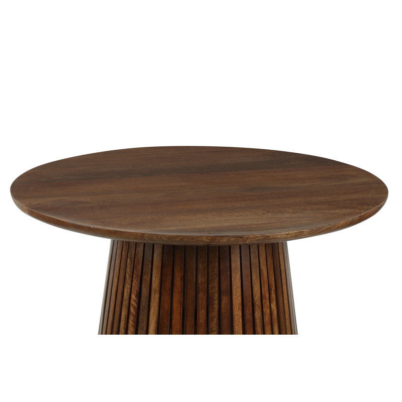 Mango Dining Table with Wood Base