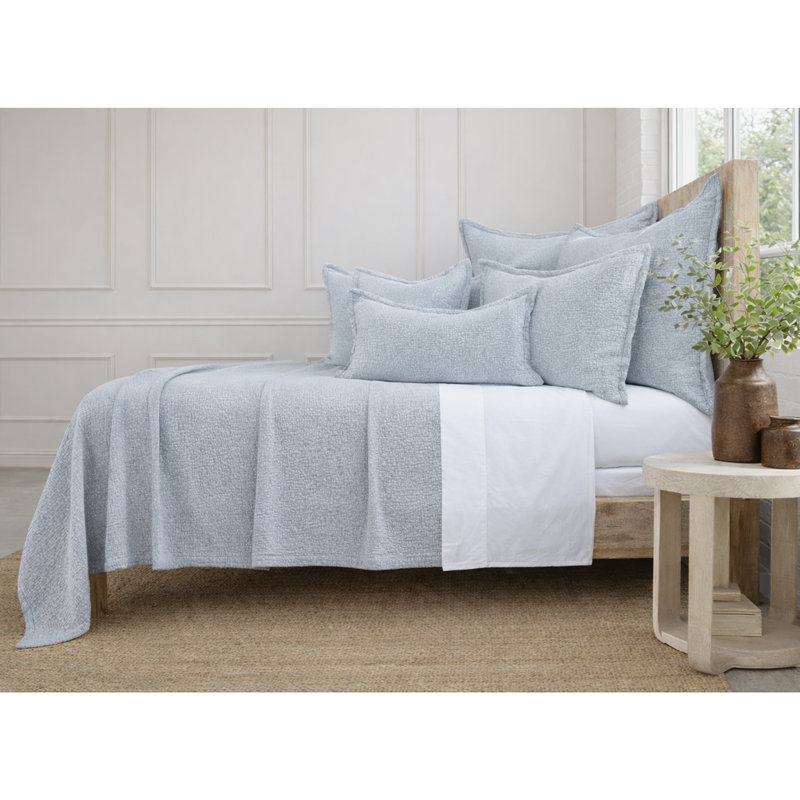 Malibu 100% Cotton Matelassé, Light Blue, King