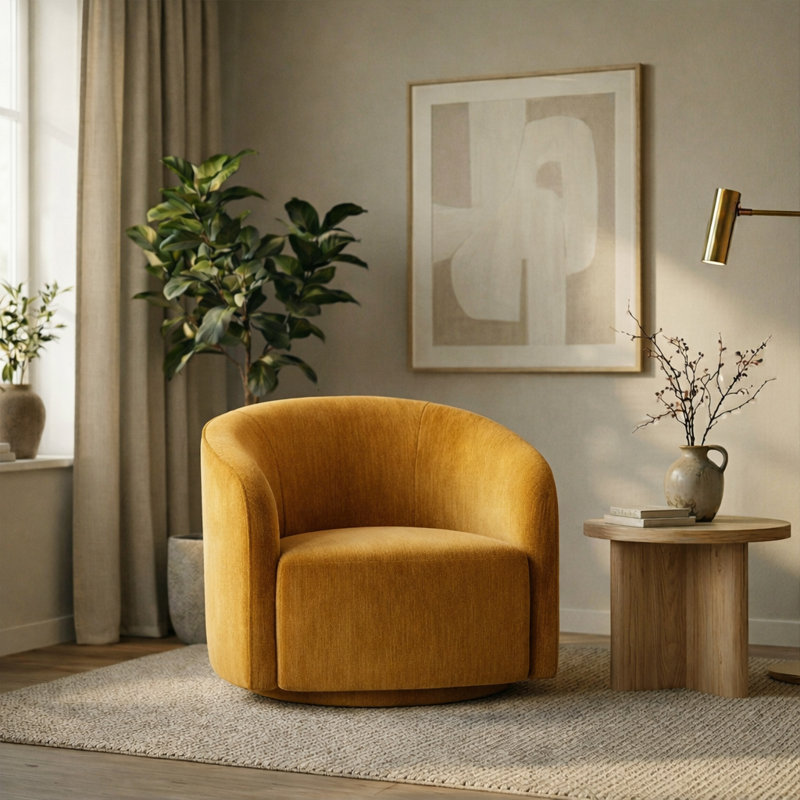 Chaise d'appoint Stella - Ambre, Amber Velvet