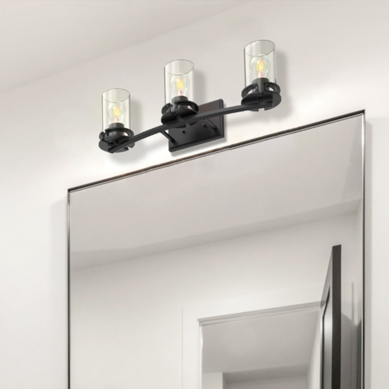 Ahmier 3 - Light Dimmable Vanity Light, Matte Black