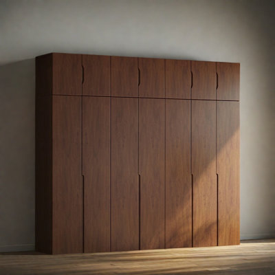 Armoire simple en noyer moderne