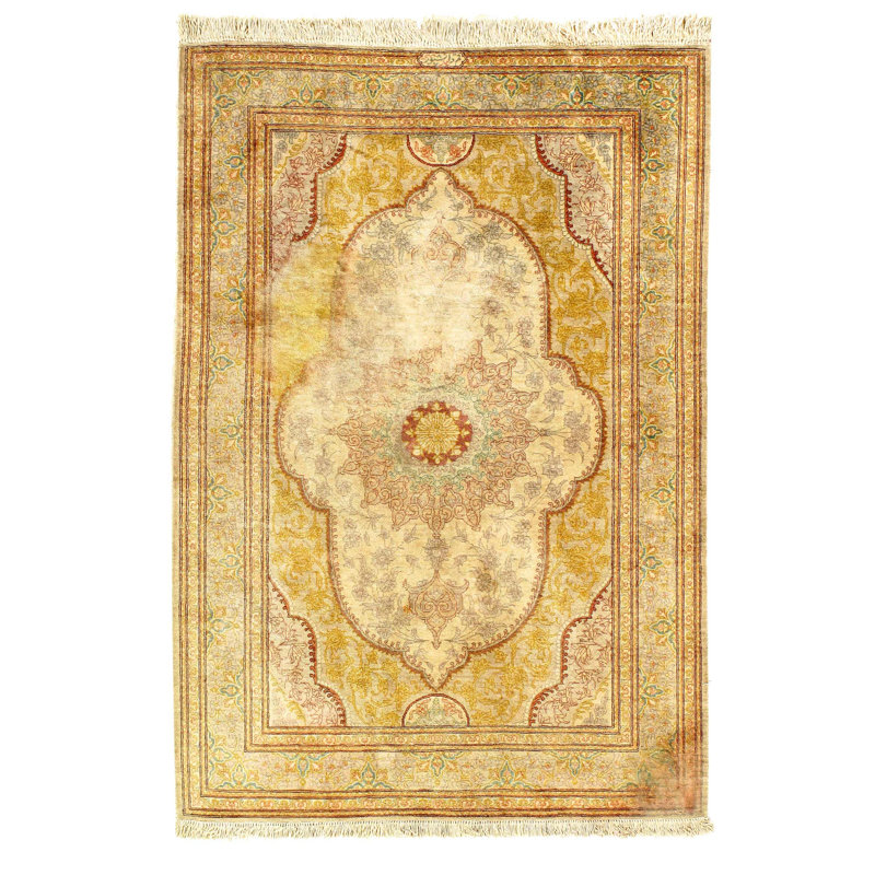 Melakai Oriental Area Rug in Beige