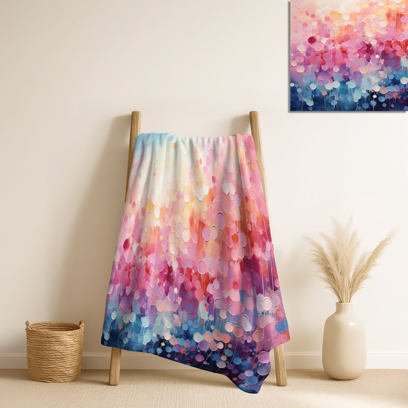 Jeté Cotton Candy I - Abstract Landscape