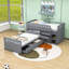 Lit superposé simple en bois 7 tiroirs-504358632