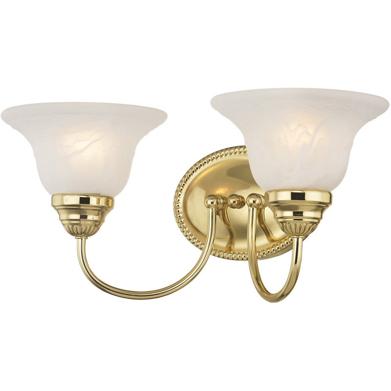 2 - Light Vanity Light, Dark Brown