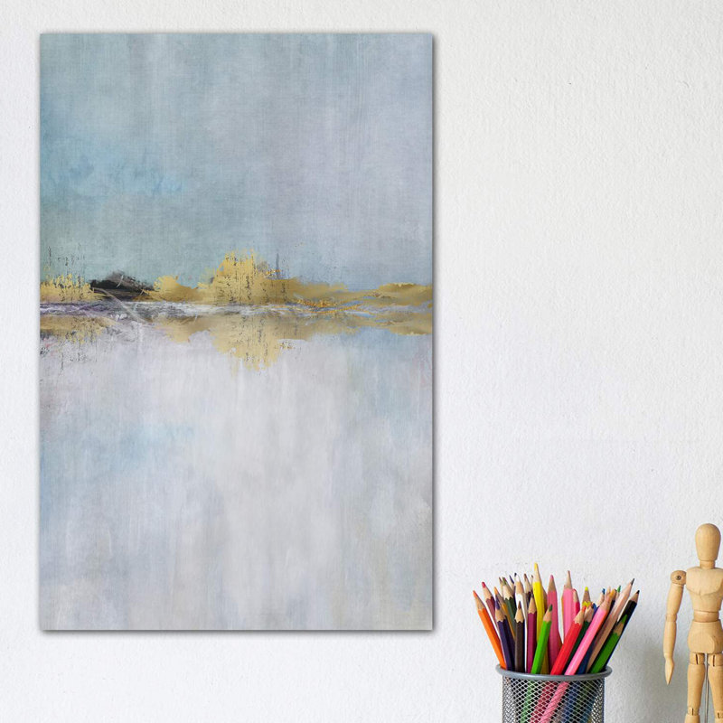 Calm Water by Nan - Wrapped Canvas Painting, 20.32 cm H x 30.48 cm W