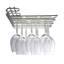 Wall Mounted Wine Glass Rack in Chrome